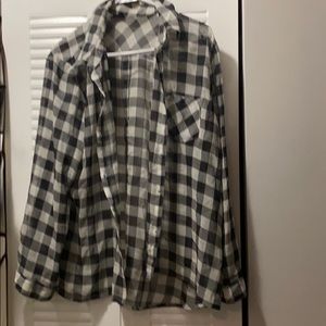 Checkered button up shirt
